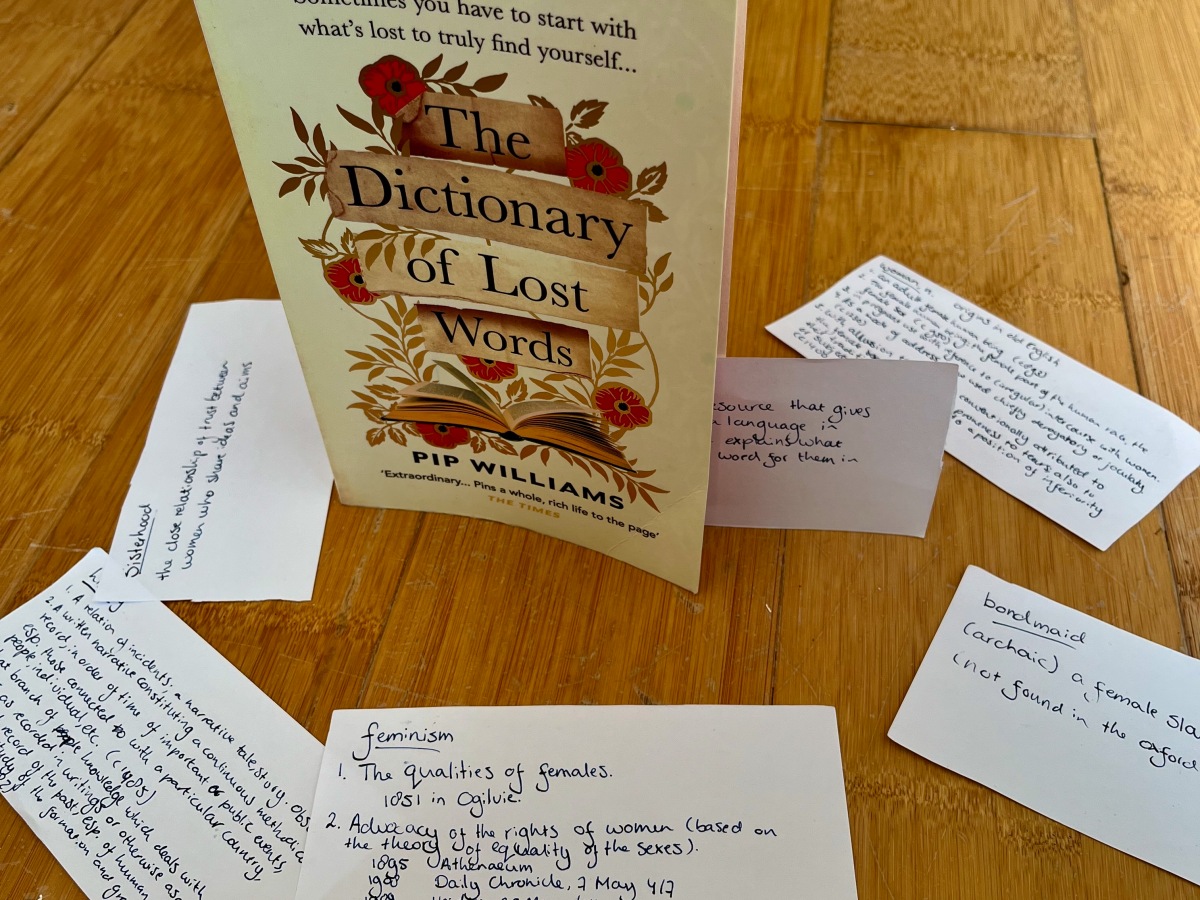 Women’s Words and Female Voices: The Dictionary of Lost Words by Pip Williams